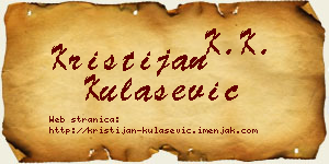 Kristijan Kulašević vizit kartica